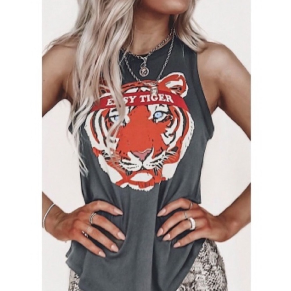 T-shirt Style Tank Top 🐅 EASY TIGER 🐅 Production Mr Blue 👀